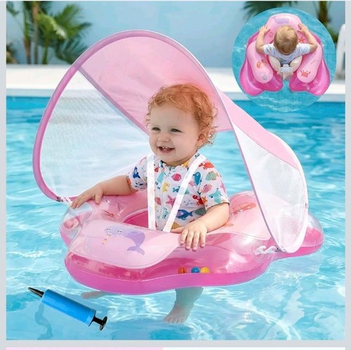 Baby swimming float with - baby,