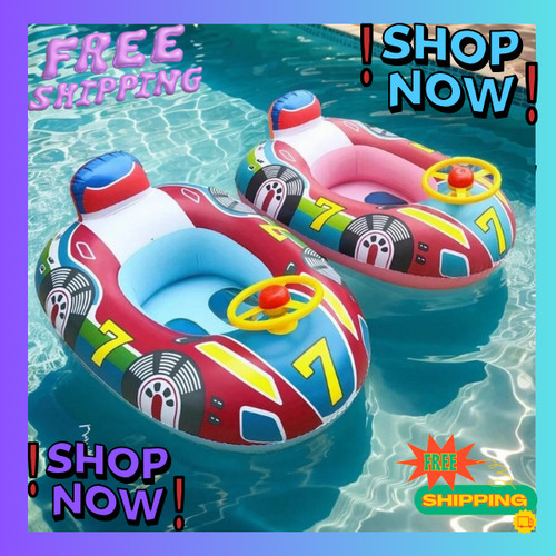 Baby swimming pool float car - pool,