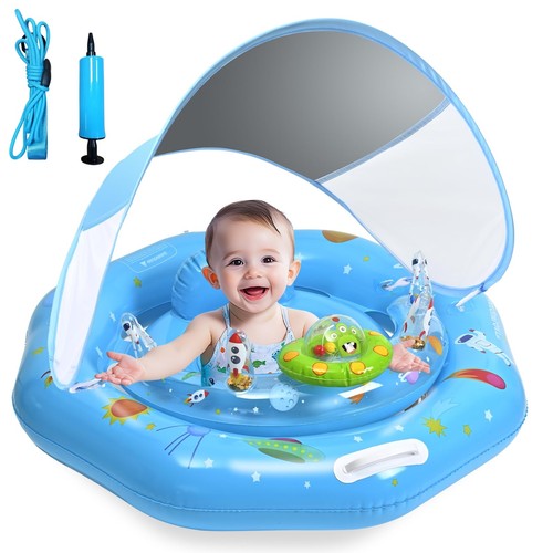 Baby pool float with - canopy, &