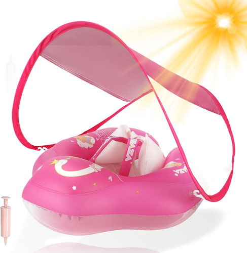 Baby pool float with canopy - with,