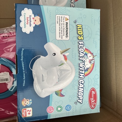 White unicorn baby pool float - baby,