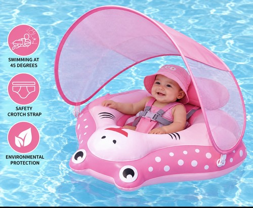 Baby pool float pink large - baby,