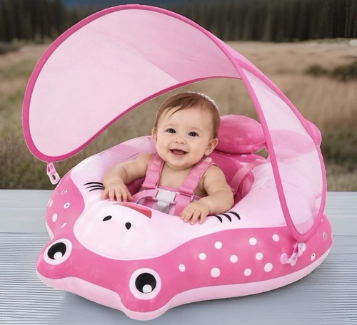 Baby pool float pink large - baby,