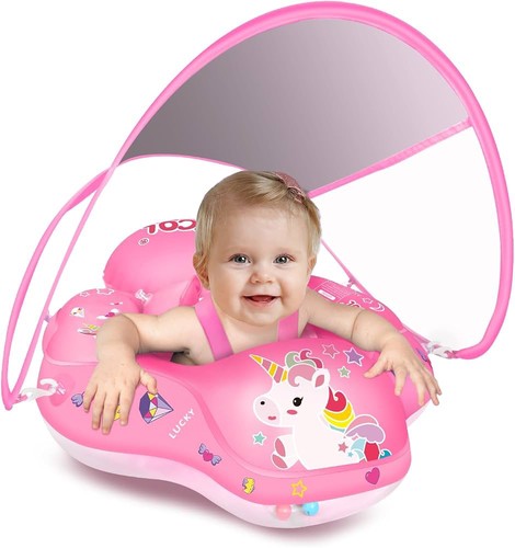 Baby pool float with canopy - baby,