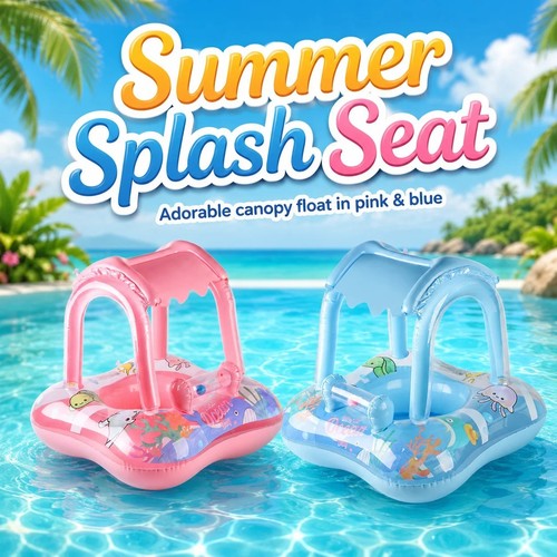 Pool floats with canopy for