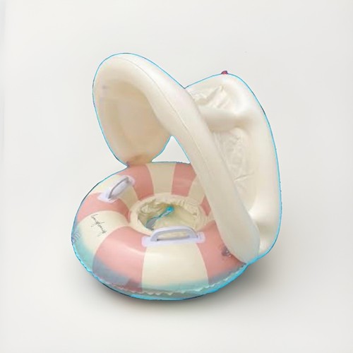 Pink white inflatable baby - inflatable,